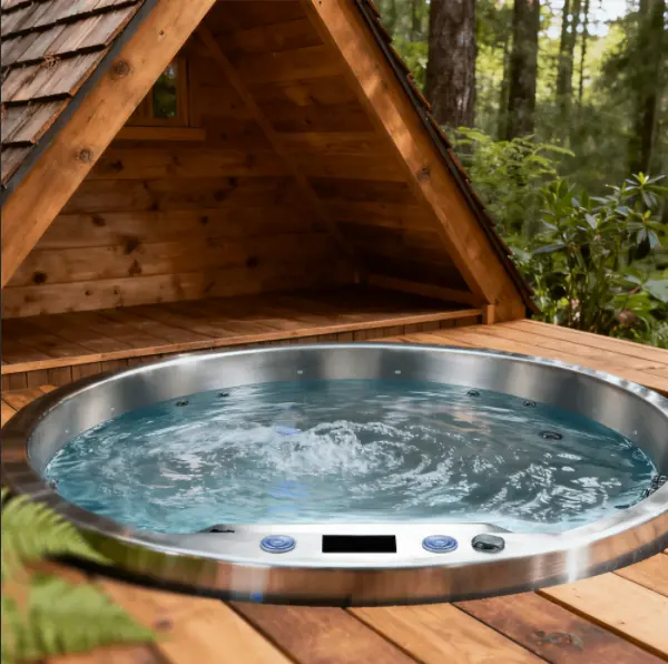 stainless steel spa round