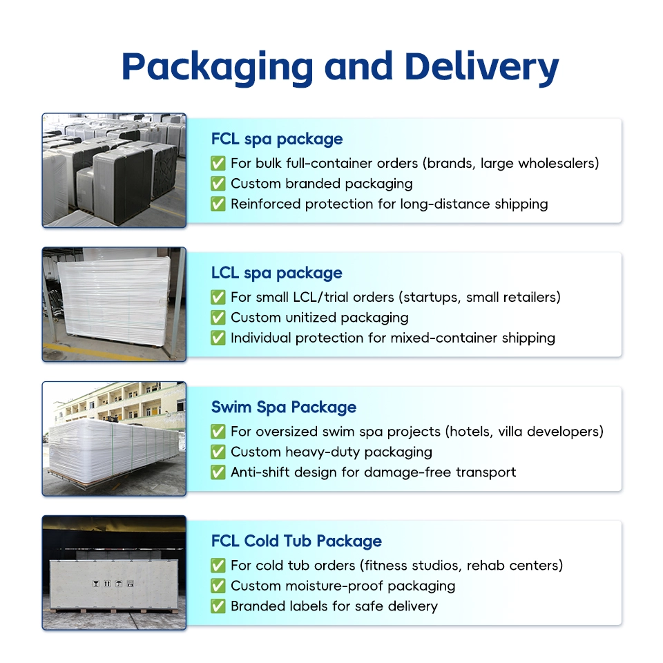 Spa packing and shipment Spa packing and shipment