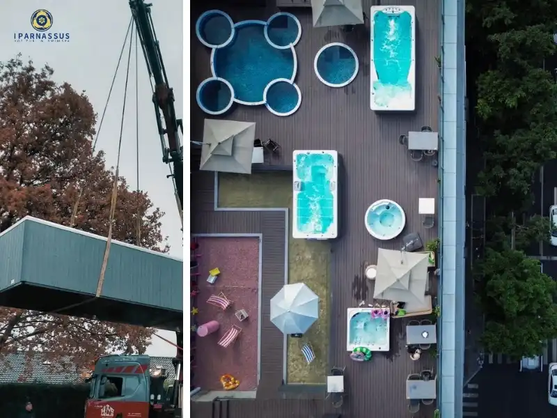Outdoor Swimming Spa Installation Outdoor Swimming Spa Installation
