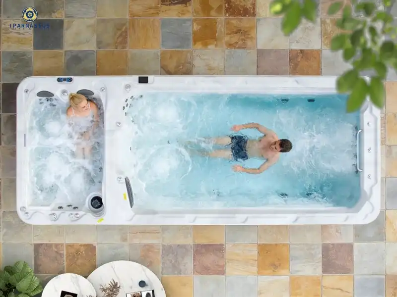 hot tub in a pool