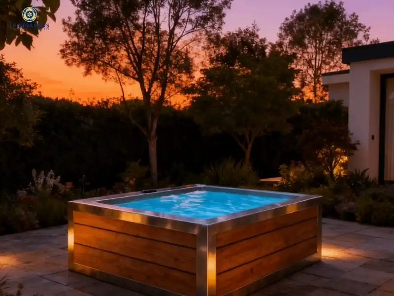 square stainless steel hot tub square stainless steel hot tub