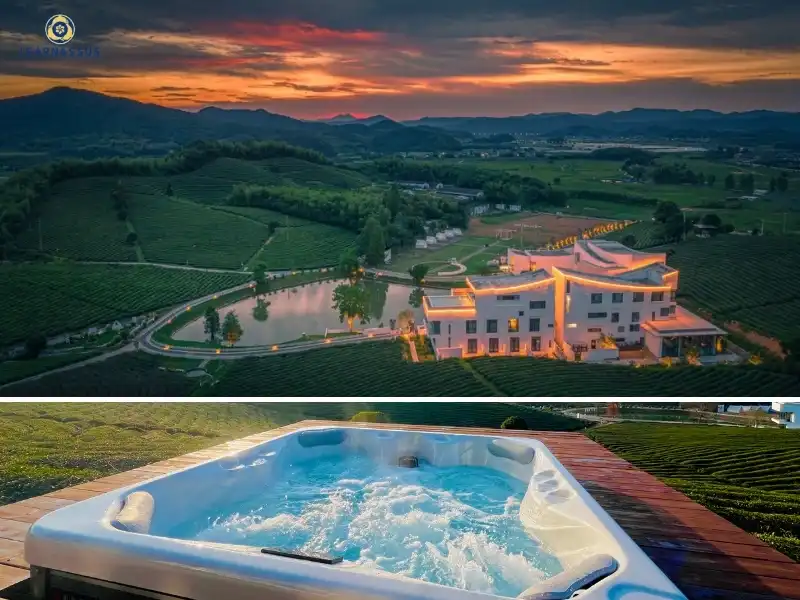 4 person hot tub