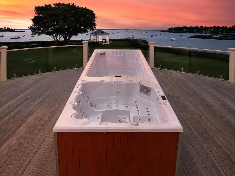hot tub in a pool