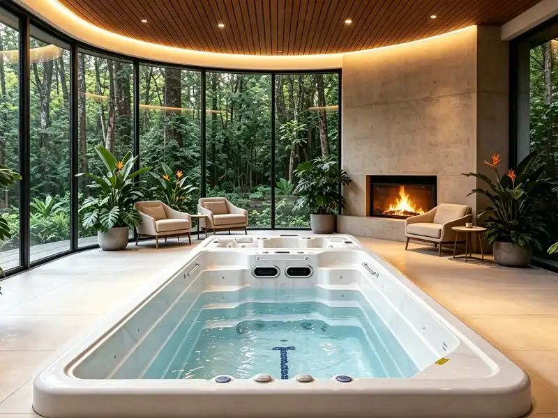 indoor swim spa